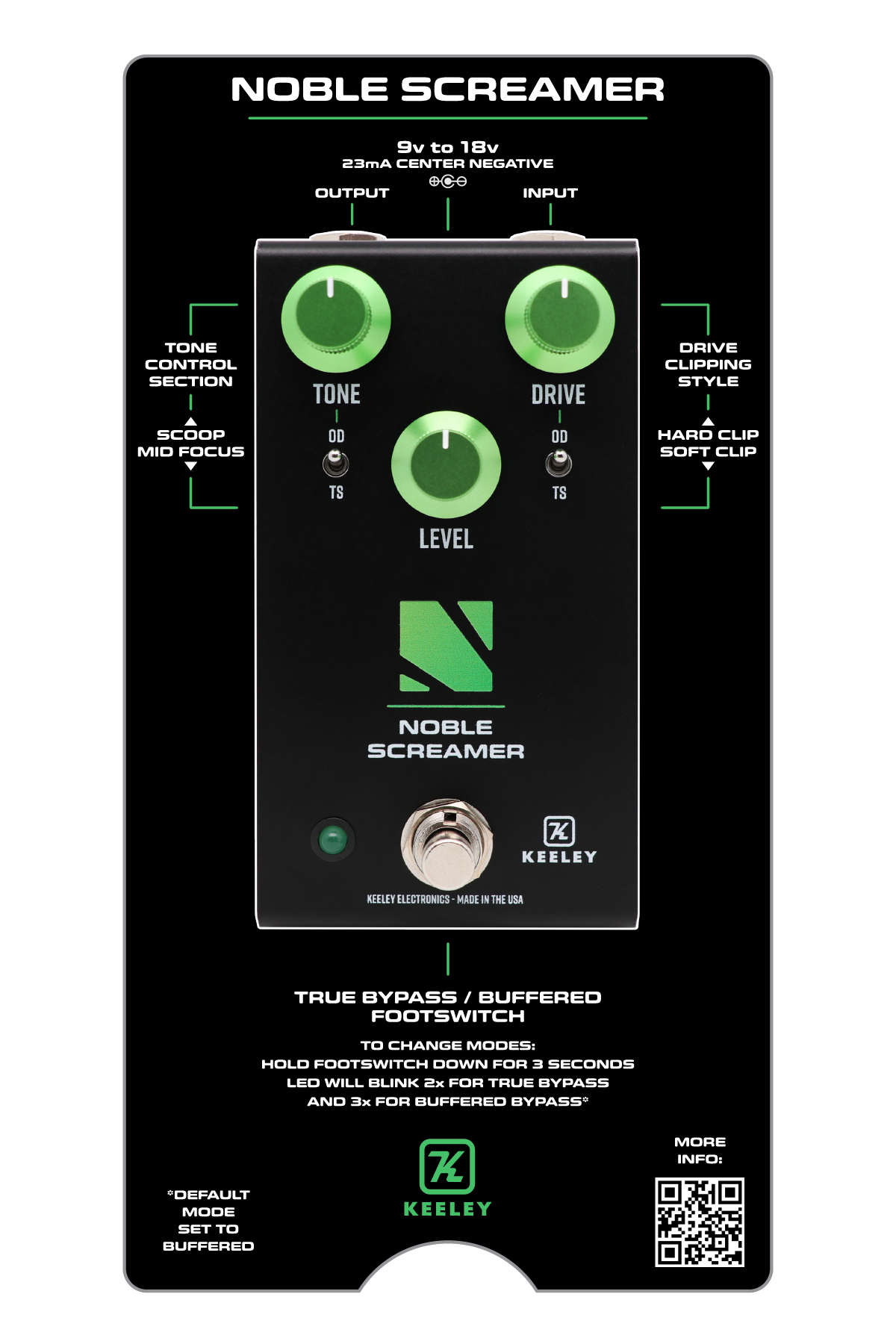 Keeley Noble Screamer Overdrive