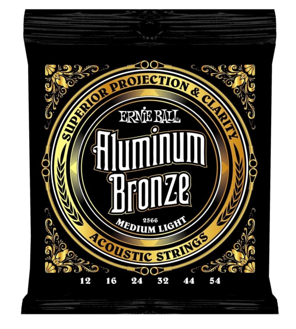 Ernie Ball 2566 Al-Bronze Acoustic Strings Med Light 12-54 - Single
