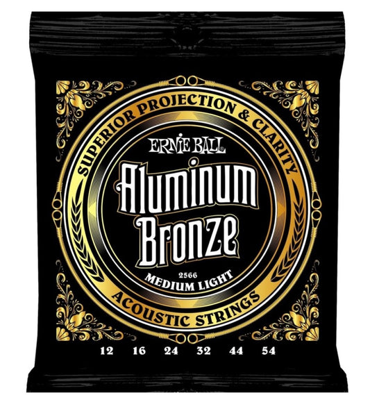 Ernie Ball 2566 Al-Bronze Acoustic Strings Med Light 12-54 - Single