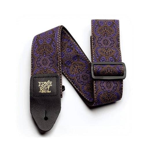 Ernie Ball P04164 Jacquard Guitar Strap - Purple Paisley