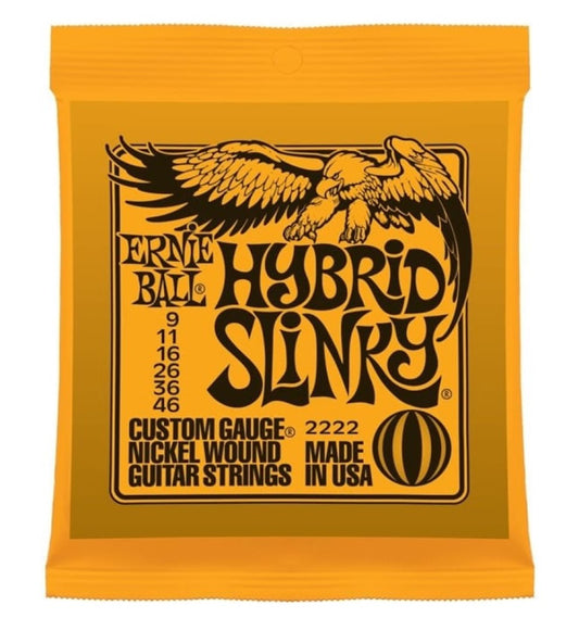 Ernie Ball 2222 Hybrid Slinky Electric Guitar Strings 9-46 - Single Pack