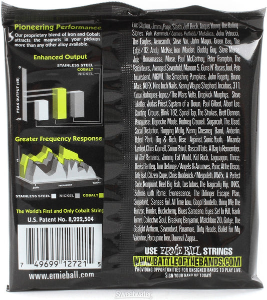 Ernie Ball 2721 Cobalt Regular Slinky Electric Guitar Strings 10-46