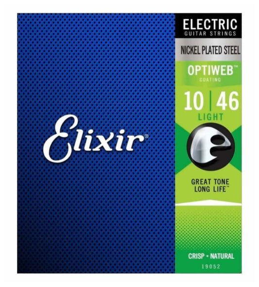 Elixir E19052 Optiweb Nickel Plated Electric Guitar Strings - Light Gauge 10-46