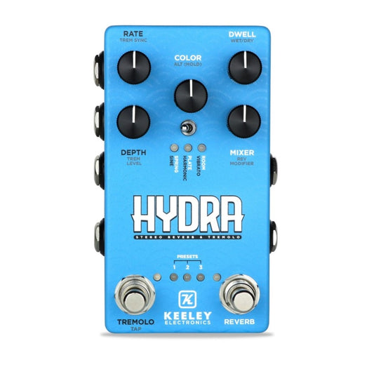 Keeley Hydra Stereo Reverb & Tremolo Effect Pedal