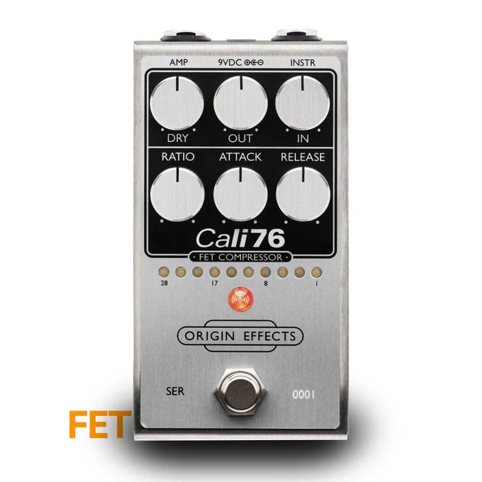 Origin Effects | Cali76 FET Compressor | Inspired by Urei 1176 | Silver