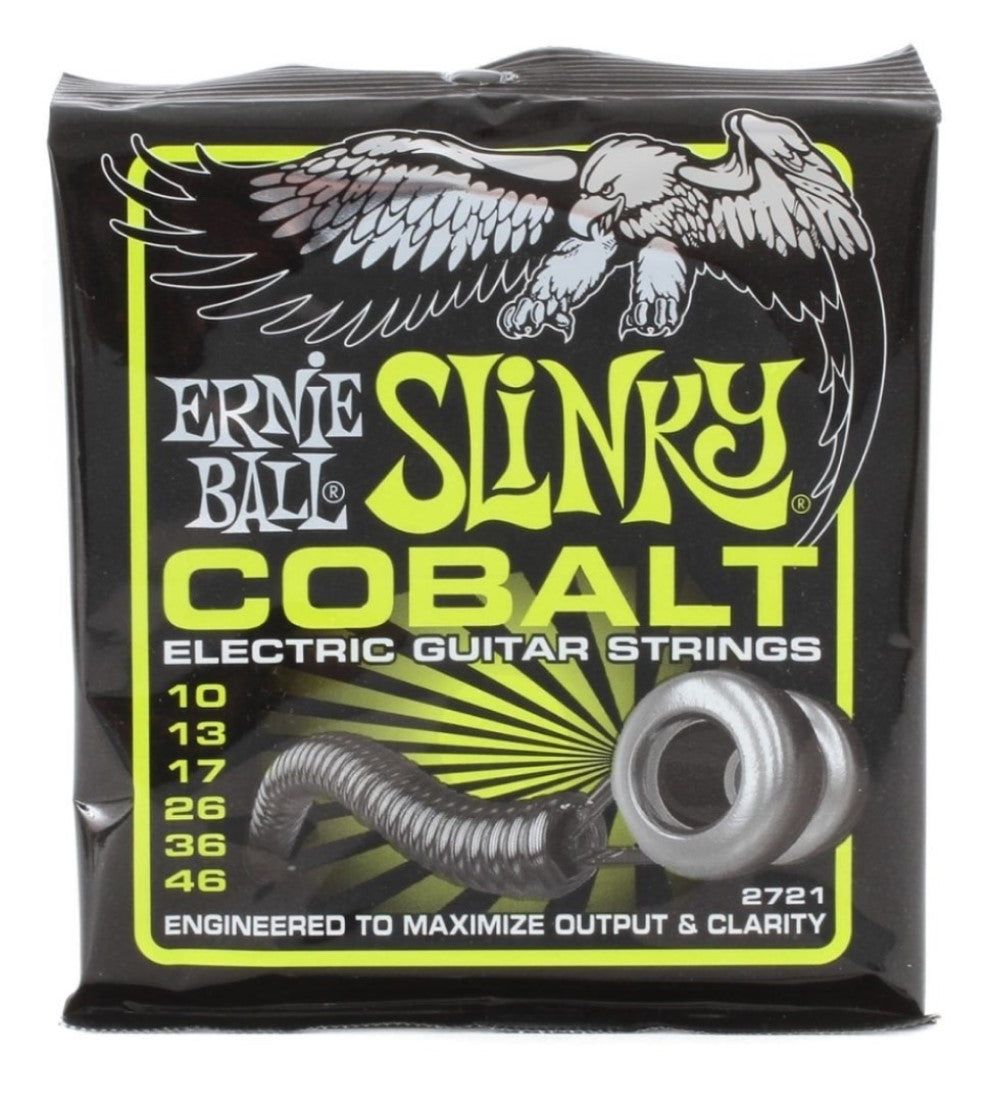 Ernie Ball 2721 Cobalt Regular Slinky Electric Guitar Strings 10-46