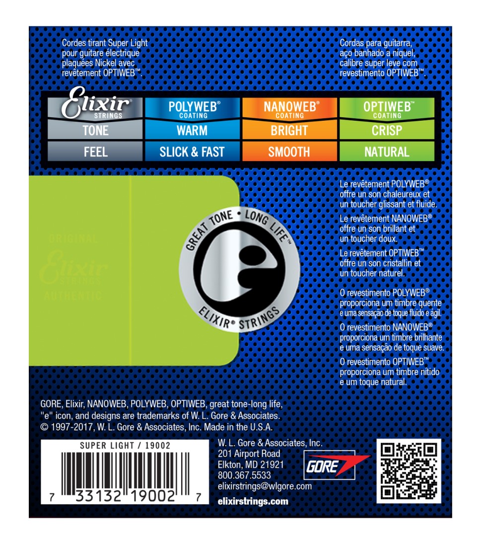 Elixir light gauge deals strings